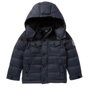 Diesel Puffer Black Boys Jacket - Kids Size 5/6Y